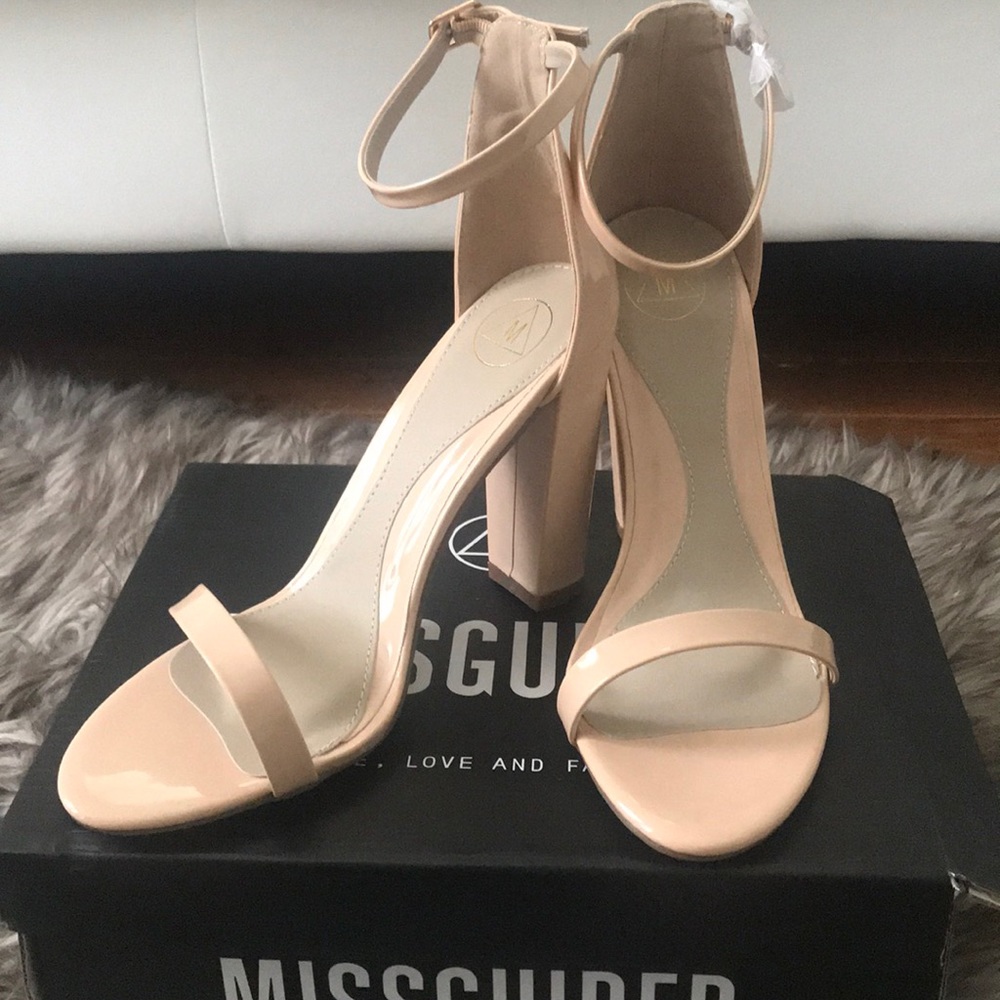 Nude Strappy Heels